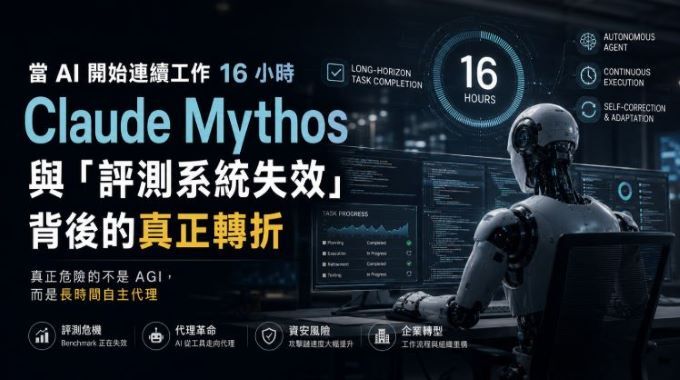 AI 開始連續工作 16 小時：AI筆記 Claude Mythos 與「評測系統失效」