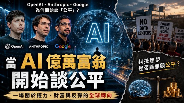 AI 億萬富翁開始談「公平」：AI 筆記關於權力、財富與反彈的全球轉向